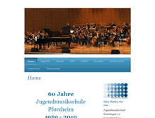 Tablet Screenshot of jugendmusikschule-pforzheim.de